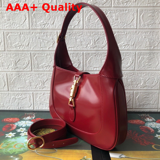 Gucci Jackie 1961 Small Hobo Bag in Red Leather 636709 Replica