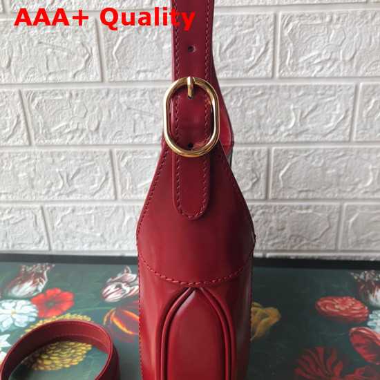 Gucci Jackie 1961 Small Hobo Bag in Red Leather 636709 Replica