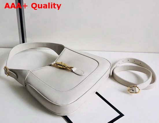 Gucci Jackie 1961 Small Hobo Bag in White Leather 636709 Replica