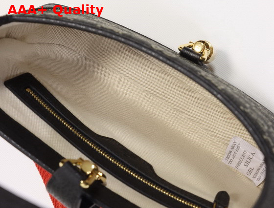 Gucci Jackie 1961 Small Shoulder Bag Black and Ivory GG Denim Jacquard 678843 Replica