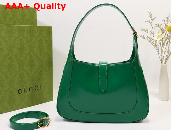 Gucci Jackie 1961 Small Shoulder Bag Emerald Green Leather 636709 Replica