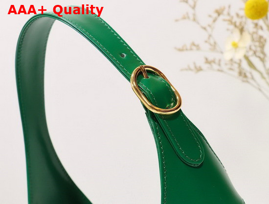 Gucci Jackie 1961 Small Shoulder Bag Emerald Green Leather 636709 Replica