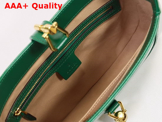 Gucci Jackie 1961 Small Shoulder Bag Emerald Green Leather 636709 Replica