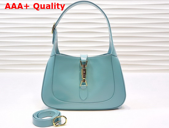 Gucci Jackie 1961 Small Shoulder Bag Light Blue Leather 636709 Replica