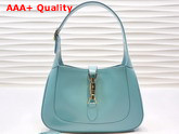 Gucci Jackie 1961 Small Shoulder Bag Light Blue Leather 636709 Replica