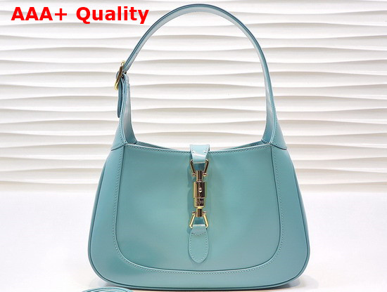 Gucci Jackie 1961 Small Shoulder Bag Light Blue Leather 636709 Replica