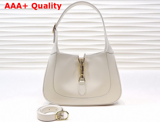 Gucci Jackie 1961 Small Shoulder Bag White Leather 636709 Replica