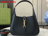 Gucci Jackie 1961 Small Shoulder Bag in Black Natural Grain Leather 810232 Replica