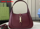 Gucci Jackie 1961 Small Shoulder Bag in Gucci Rosso Ancora Red Natural Grain Leather 810232 Replica