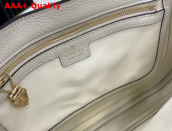 Gucci Jackie 1961 Small Shoulder Bag in Ivory Natural Grain Leather 810232 Replica