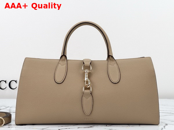 Gucci Jackie Medium Tote Bag in Beige Leather 795282 Replica