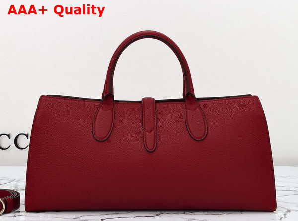 Gucci Jackie Medium Tote Bag in Gucci Rosso Ancora Leather 795282 Replica