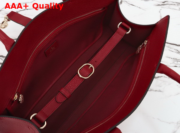 Gucci Jackie Medium Tote Bag in Gucci Rosso Ancora Leather 795282 Replica