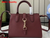 Gucci Jackie Small Tote Bag Gucci Rosso Ancora Leather 795349 Replica