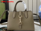 Gucci Jackie Small Tote Bag in Beige Leather 795349 Replica