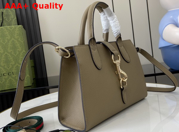 Gucci Jackie Small Tote Bag in Beige Leather 795349 Replica