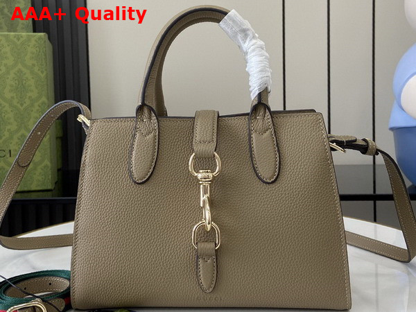 Gucci Jackie Small Tote Bag in Beige Leather 795349 Replica