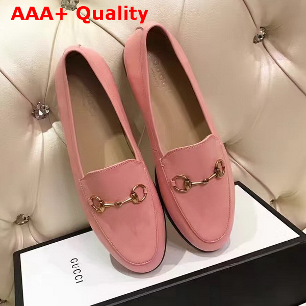 Gucci Jordaan Leather Loafer in Red Replica