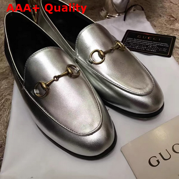 Gucci Jordaan Metallic Loafer Replica