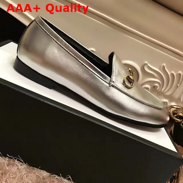 Gucci Jordaan Metallic Loafer Replica