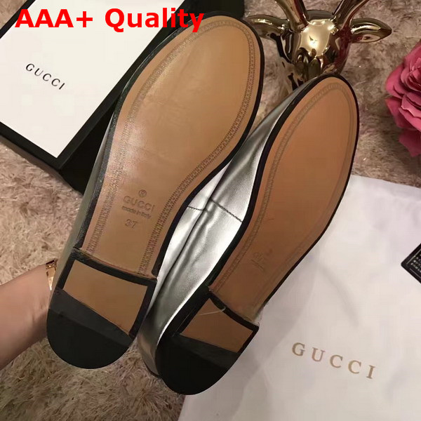 Gucci Jordaan Metallic Loafer Replica