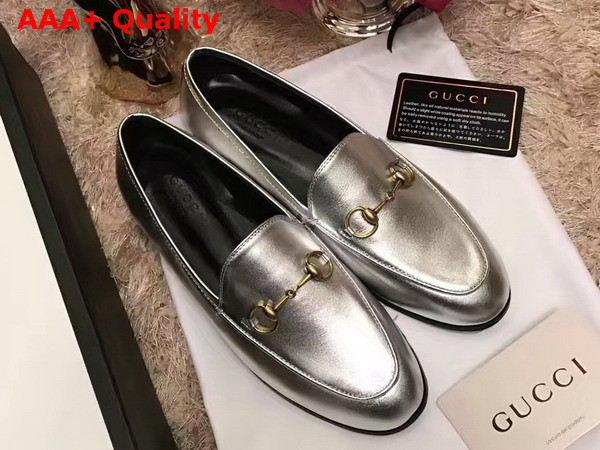 Gucci Jordaan Metallic Loafer Replica