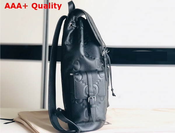 Gucci Jumbo GG Backpack in Black Leather 625770 Replica