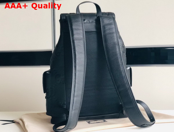 Gucci Jumbo GG Backpack in Black Leather 625770 Replica