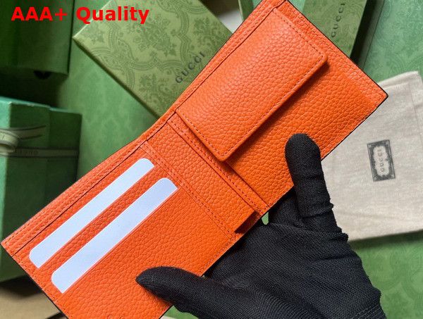 Gucci Jumbo GG Coin Wallet in Orange Jumbo GG Leather 739479 Replica