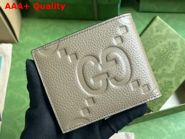 Gucci Jumbo GG Coin Wallet in Taupe Jumbo GG Leather 739479 Replica