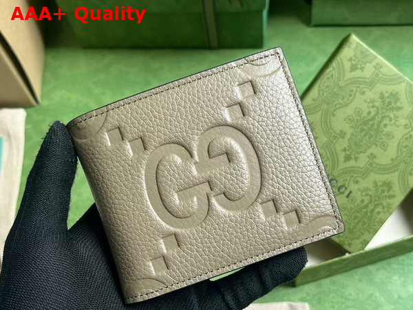 Gucci Jumbo GG Coin Wallet in Taupe Jumbo GG Leather 739479 Replica