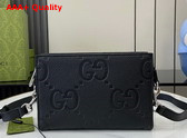 Gucci Jumbo GG Mini Bag in Black Jumbo GG Leather 795240 Replica