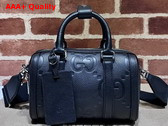 Gucci Jumbo GG Mini Duffle Bag in Black Leather 725292 Replica