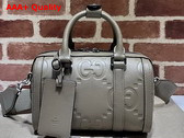 Gucci Jumbo GG Mini Duffle Bag in Taupe Leather 725292 Replica