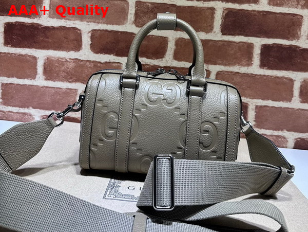 Gucci Jumbo GG Mini Duffle Bag in Taupe Leather 725292 Replica