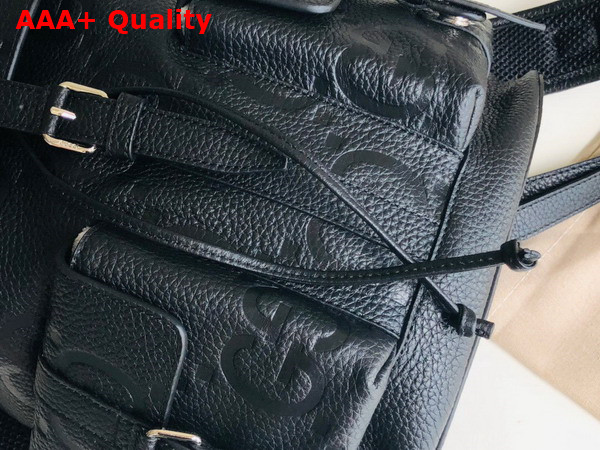 Gucci Jumbo GG Small Backpack in Black Leather 739503 Replica