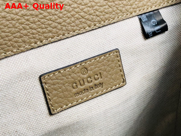 Gucci Jumbo GG Small Backpack in Taupe Leather 739503 Replica