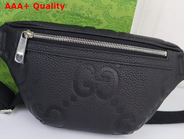 Gucci Jumbo GG Small Belt Bag in Black Leather 658582 Replica