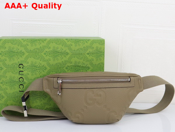 Gucci Jumbo GG Small Belt Bag in Taupe Leather 658582 Replica