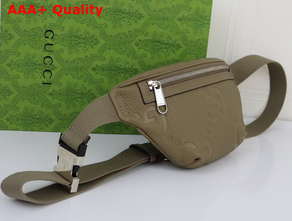 Gucci Jumbo GG Small Belt Bag in Taupe Leather 658582 Replica