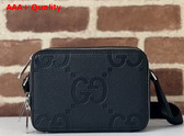 Gucci Jumbo GG Super Mini Bag in Black 816958 Replica