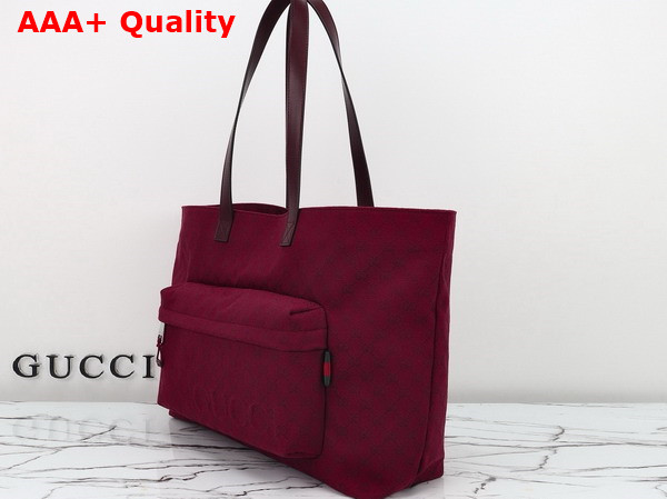 Gucci Large GG Tote Bag in Gucci Rosso Ancora Red Original Canvas 802166 Replica