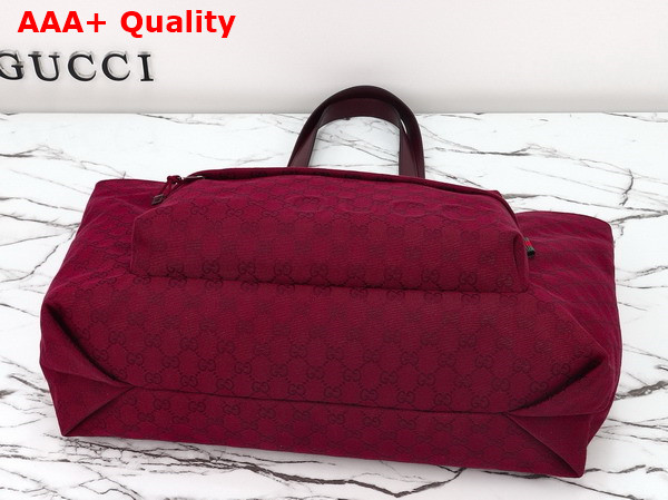 Gucci Large GG Tote Bag in Gucci Rosso Ancora Red Original Canvas 802166 Replica