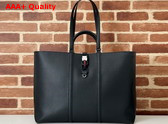 Gucci Large Tote Bag with Web Black Soft Grainy Leather 816753 Replica