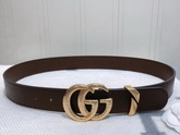 Gucci Leather Belt with Snake Effect Double G Buckle Burgundy Leather 563696