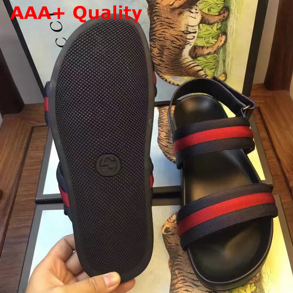 Gucci Leather and Web Sandal Replica