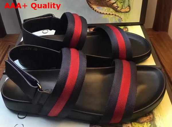 Gucci Leather and Web Sandal Replica