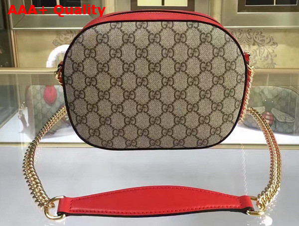 Gucci Limited Edition GG Supreme Mini Chain Bag Embroidered Heart Snake and Flower Replica