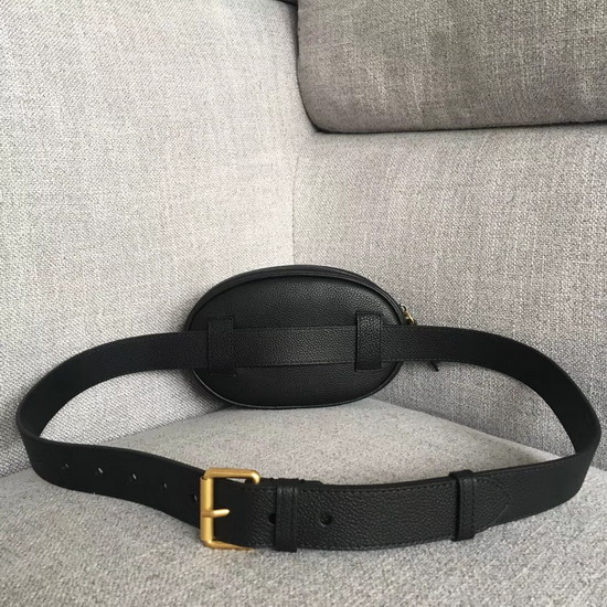 Gucci Logo Belt Bag in Black Real Leather