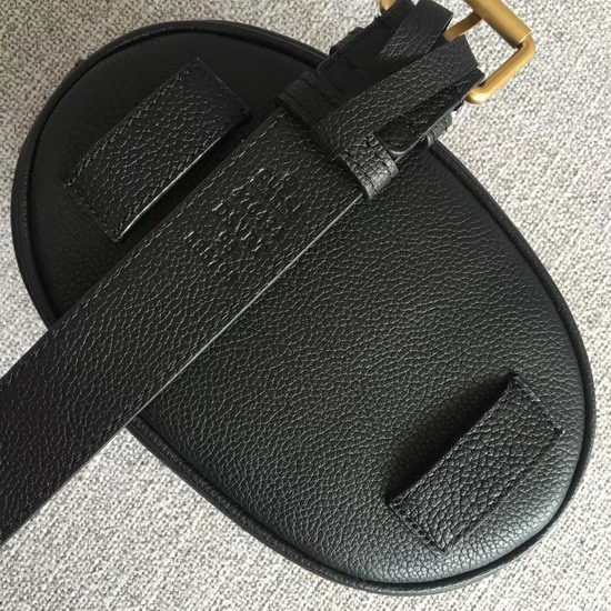 Gucci Logo Belt Bag in Black Real Leather